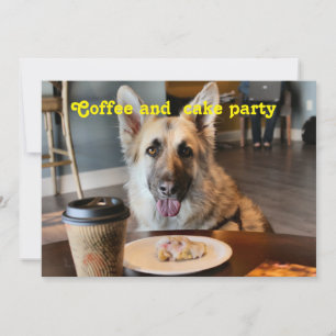 Invitations de café à l'heure du snack