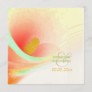 Invitations de calla peinte/mariage