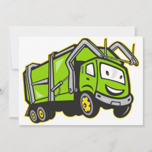 Invitations de camion de déchets