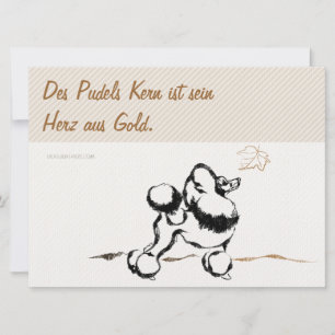 Invitations de caniche