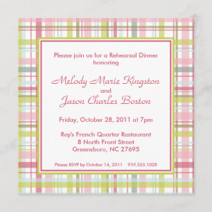 Invitations de Carrés de bandes de ressort