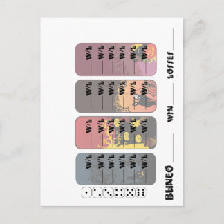 Invitations de carte postale spéciale Bunco