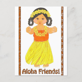 Invitations de cartes postales Hawaiian Luau~Aloha