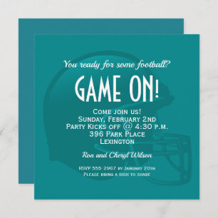 Invitations de casque de la partie de jour de jeu