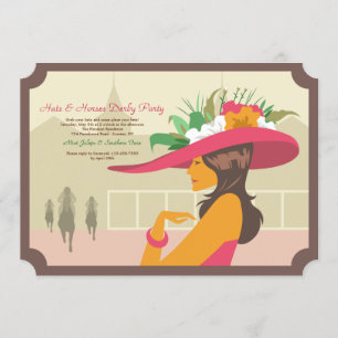 Invitations de Casquettes et de chevaux