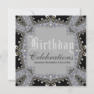 Invitations de célébrations d'anniversaire élégant