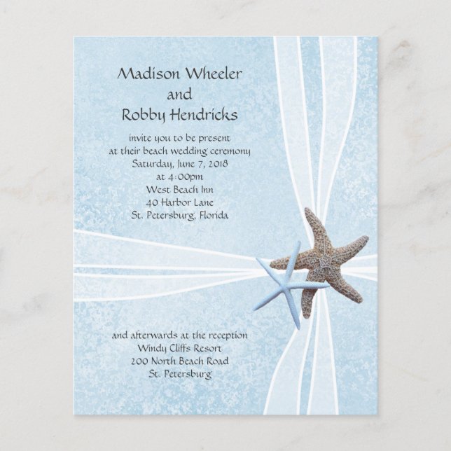 Invitations de cérémonie de mariage de (Devant)