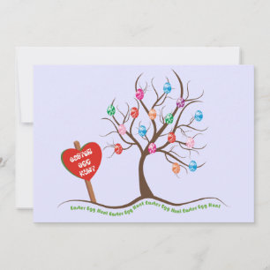 Invitations de chasse aux oeufs de Pâques