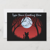 Invitations de chats gras Carte Amoureux des chats