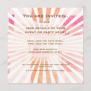 Invitations de chauffage de partie de Chambre