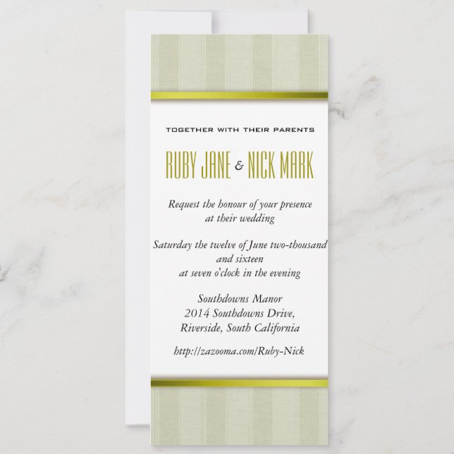 invitations de chaux-W-StripedLinen (Dos)