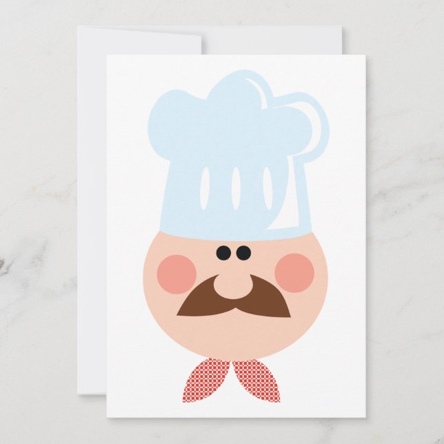 Invitations de chef amusantes (Devant)