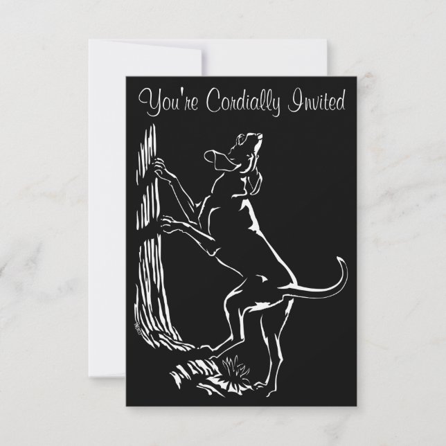 Invitations de chien de chien de chien de chien de (Devant)