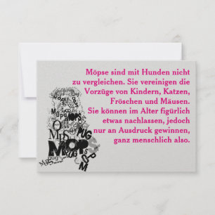 Invitations de chiens carlins