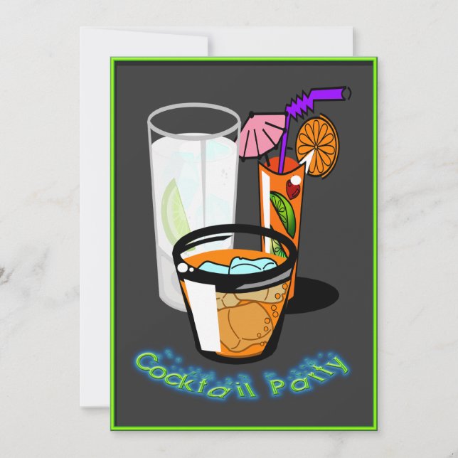 Invitations de cocktail de Coctails (Devant)