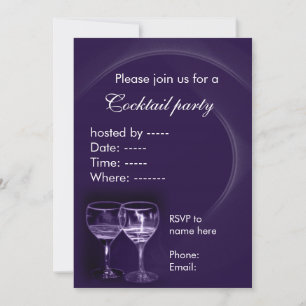 invitations de cocktail de vin