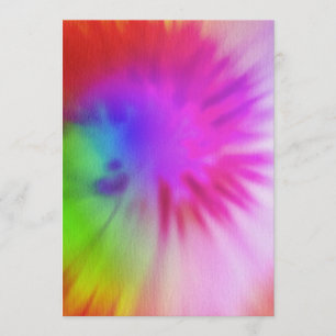 Invitations de colorant de cravate