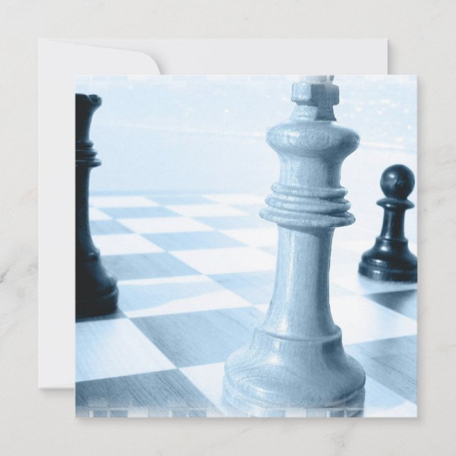 Invitations de conception d'échecs (Devant)