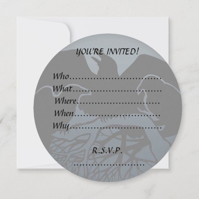 Invitations de cordes Carte d'art autochtone perso (Dos)