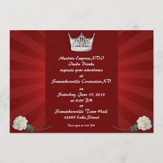 Invitations de couronnement personnalisées Drag Qu