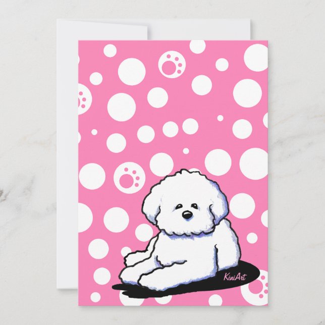 Invitations de coutume de Bichon Frise (Devant)