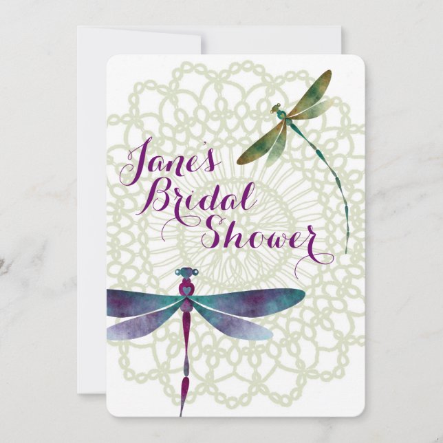 Invitations de coutume de Fête de la mariée de (Devant)