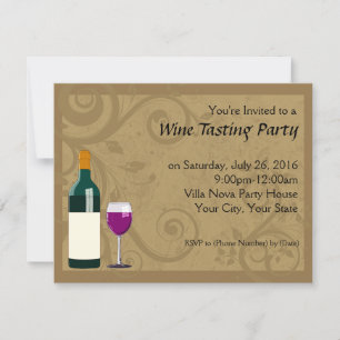Invitations de dégustation de vin