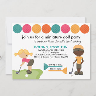Invitations de demande spéciale mini-golf