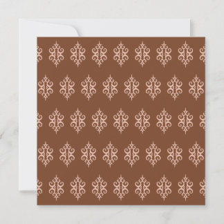 Invitations de dentelle au chocolat antique
