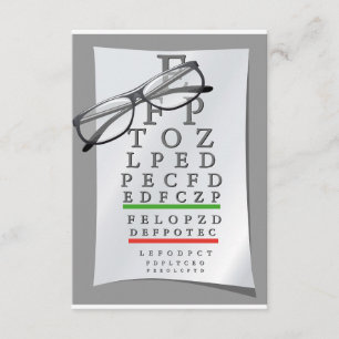 Invitations de diagramme d'optométriste