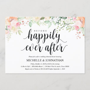 Invitations de dîner de répétition de mariage