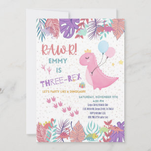 Invitations de Dinosaur