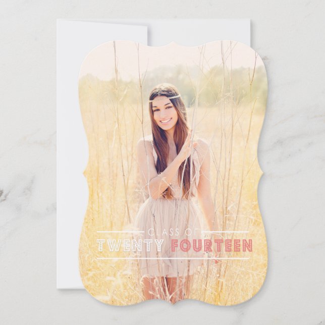 Invitations de diplômés modernes (Devant)