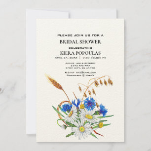 Invitations de douche à marée florale Boho - Éléga