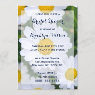 Invitations de douche à marée florale personnalisé