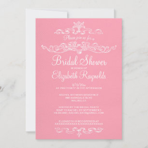 Invitations De Douche Bridal Rose Luxury
