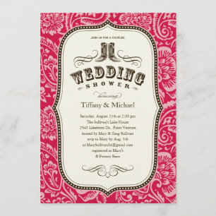 Invitations de douche de mariage campagnard