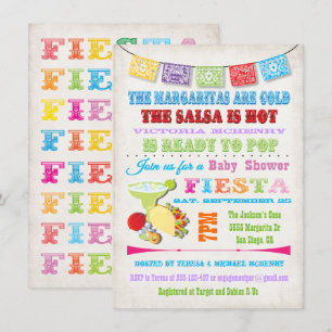Invitations de douche Fiesta Mexicaine