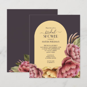 Invitations de douche nuptiale florale