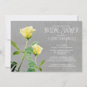 Invitations de douche nuptiale roses