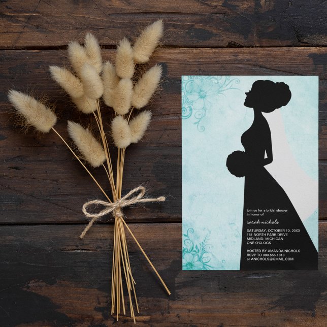 Invitations de douche nuptiale {Turquoise} (Créateur téléchargé)