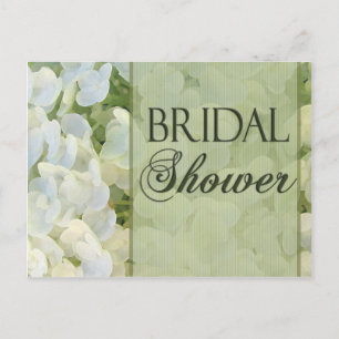 Invitations de douche nuptiale verte Sage