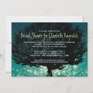 Invitations de douche nuptiale vintage Garden Ligh