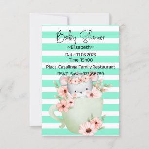 Invitations de douche pour bébé