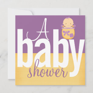Invitations de douche pour bébé