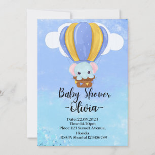 Invitations de douche pour bébé