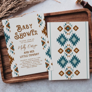 Invitations de douche pour bébé Cowboy   Southwest