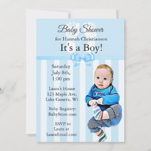 Invitations de douche pour bébé garçon