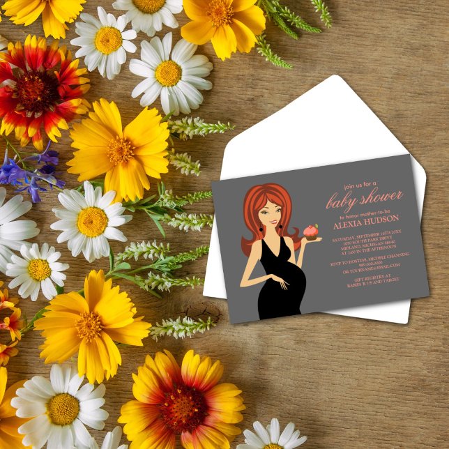 Invitations de douche pour bébé {Grey} (Créateur téléchargé)