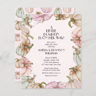 Invitations de douche pour bébé pour Citrouilles b